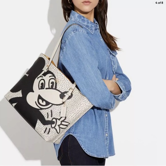 Coach Disney Mickey Mollie large leather tote - Picture 1 of 8